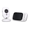 VB603 digital baby monitor showing parent unit with 3.2" colour screen and compact camera with night vision LEDs.