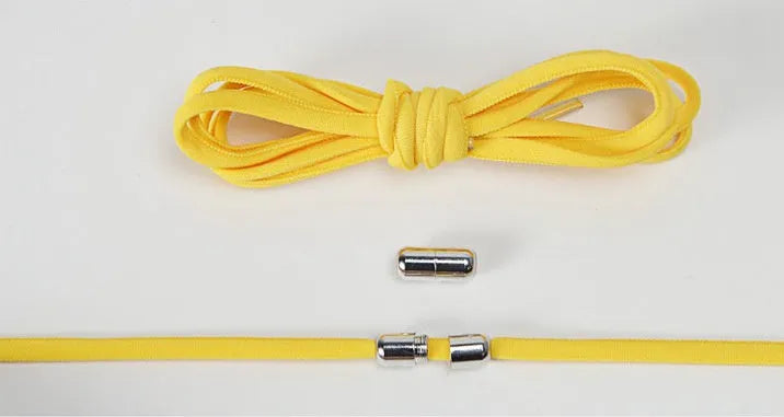 Lazy Laces no-tie elastic shoelaces with metal buckle, 105cm length, multiple colours
