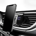 Glory black car phone holder with adjustable side grips mounted on a car air vent