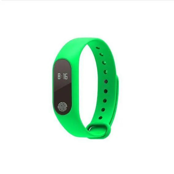 Motion intelligent hand ring fitness tracker watch in six colour options with heart rate monitor display