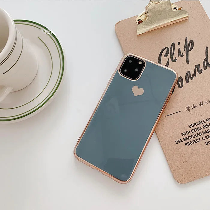 Solid colour TPU back cover phone case for iPhone, shown in Blue, Claret, Pink, and Green colour options.