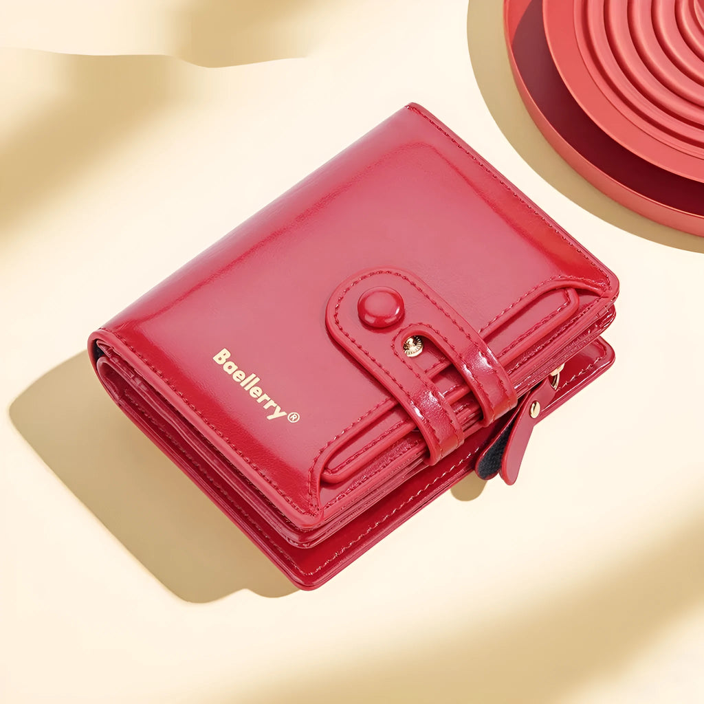 Women's PU leather card holder wallet in multiple colour options with polyester lining