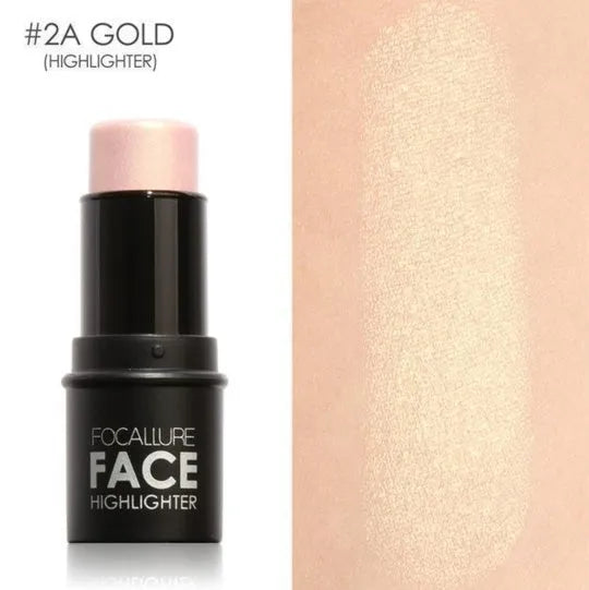 Face contour highlighter makeup palette showing four shade pans for cheekbone and brow bone highlighting.