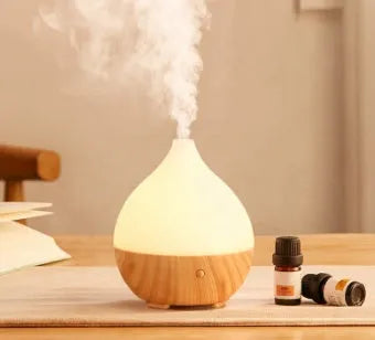 Asakusa wood grain aroma diffuser with vase shape and 100ml tank