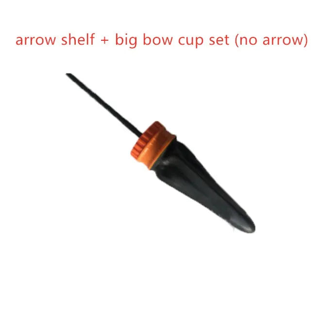 Compact pocket slingshot gun with latex cover and round cup for outdoor steel ball shooting