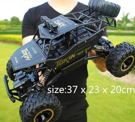 4WD RC buggy green red off-road truck 37x23x20cm with 2.4G remote control