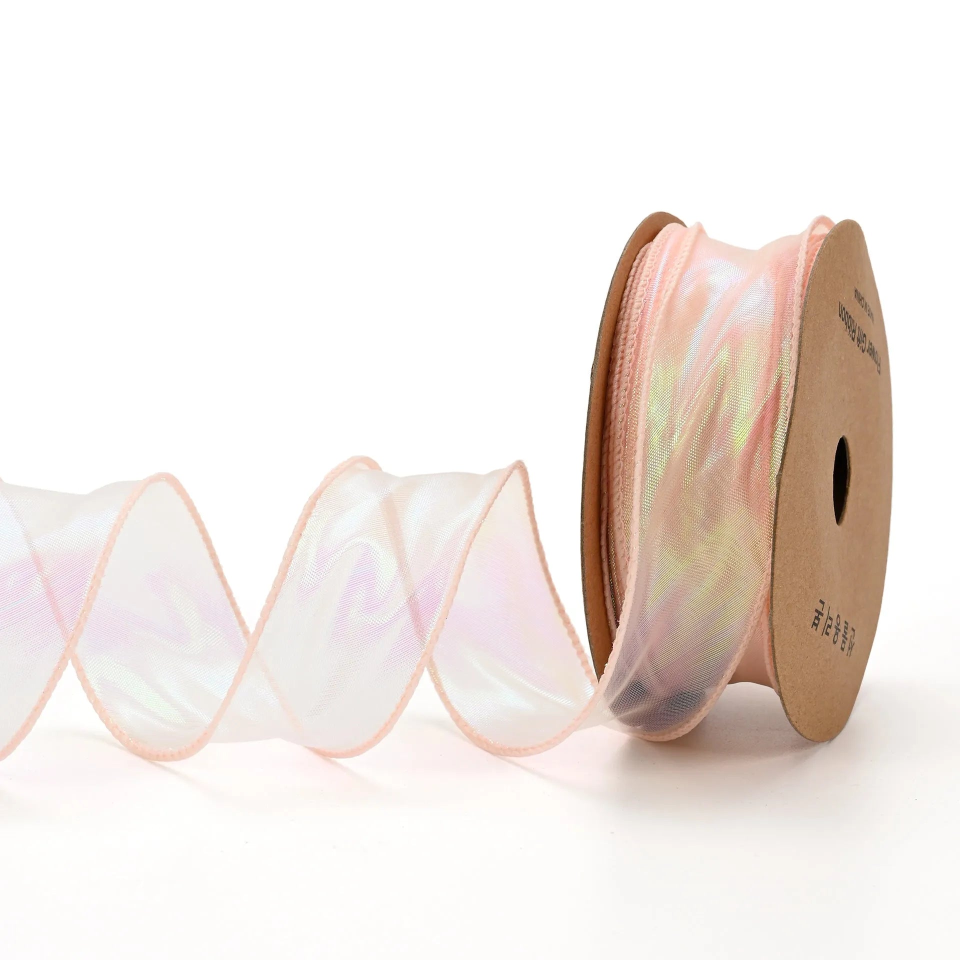 Fishtail yarn mesh ribbon with wave edge cutting in multiple colours for craft and floral decoration
