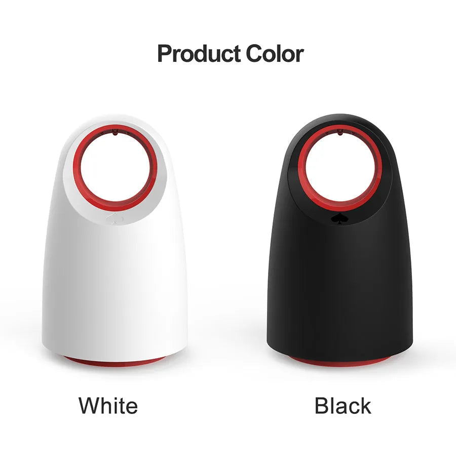 Black and white silent mosquito killer lamp with USB cable for indoor insect control