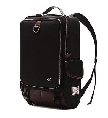 Men's modern Korean backpack in Oxford cloth showing army green colour option