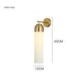 Nordic postmodern creative glass wall lamp with modern minimalist design and 10x40cm dimensions