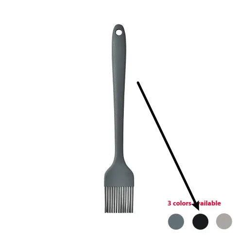 12-piece silicone kitchen utensil set with rotating storage bucket in black, dark gray or khaki