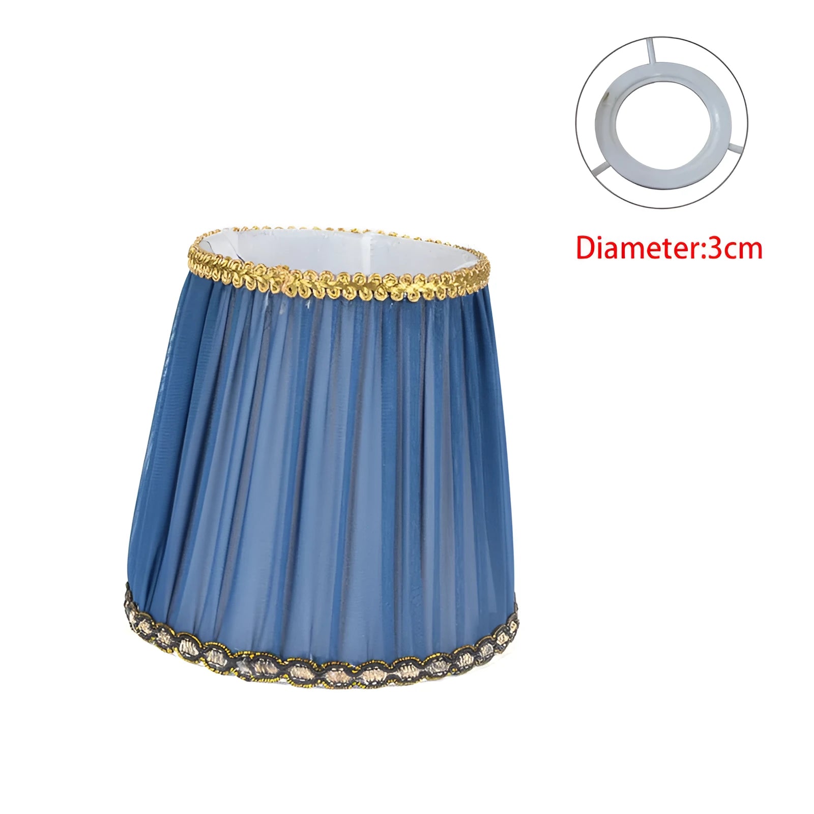 Purple Wheat fabric lampshade for crystal wall lamp in dark blue, white, and black colours