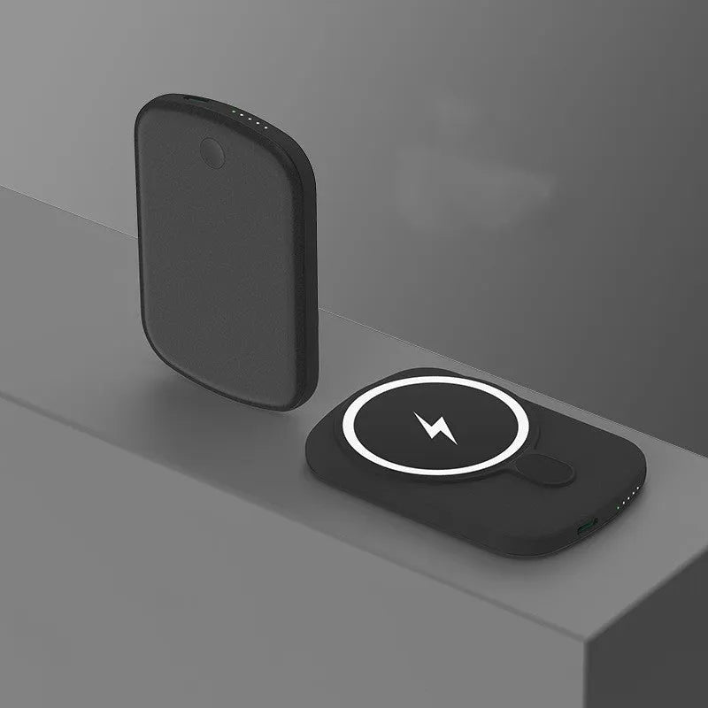 Magsafe magnetic wireless power bank in selected colour with creative plastic design