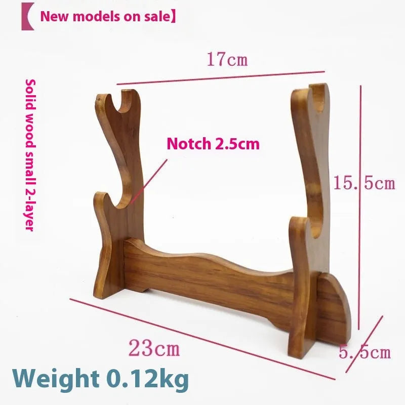Handmade Chinese style wooden multi-layer bracket shelf in tiered configuration
