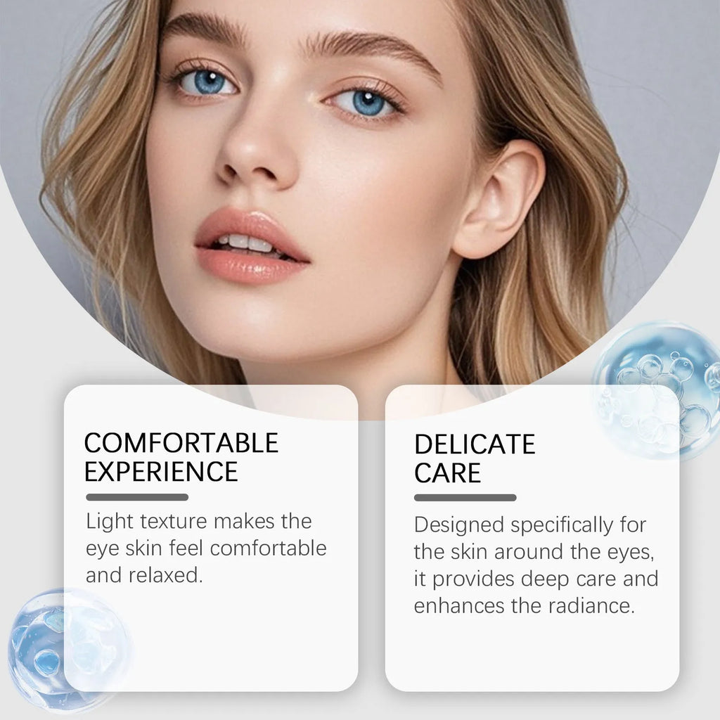 20g tube of moisturising and nourishing eye cream with ceramide EOS on a white background.