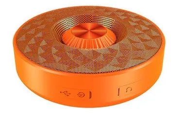 Mini Bluetooth wireless speaker in black, orange, or silvery white colours