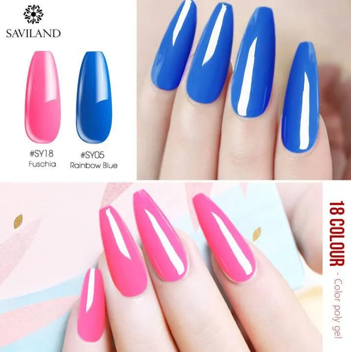 15g nail coloured crystal extension glue in 24 shades SY01 to SY24 resin based