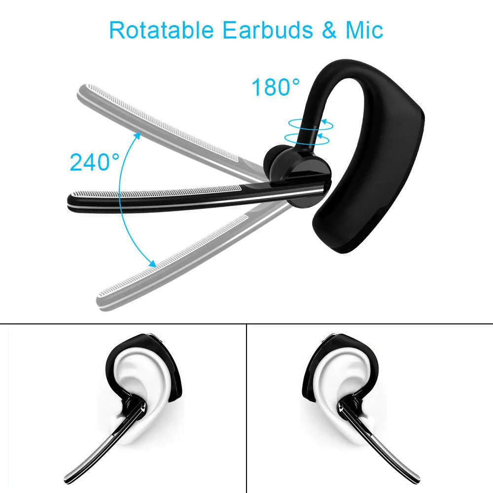 V9 Bluetooth wireless stereo headset with microphone for hands-free calls and music