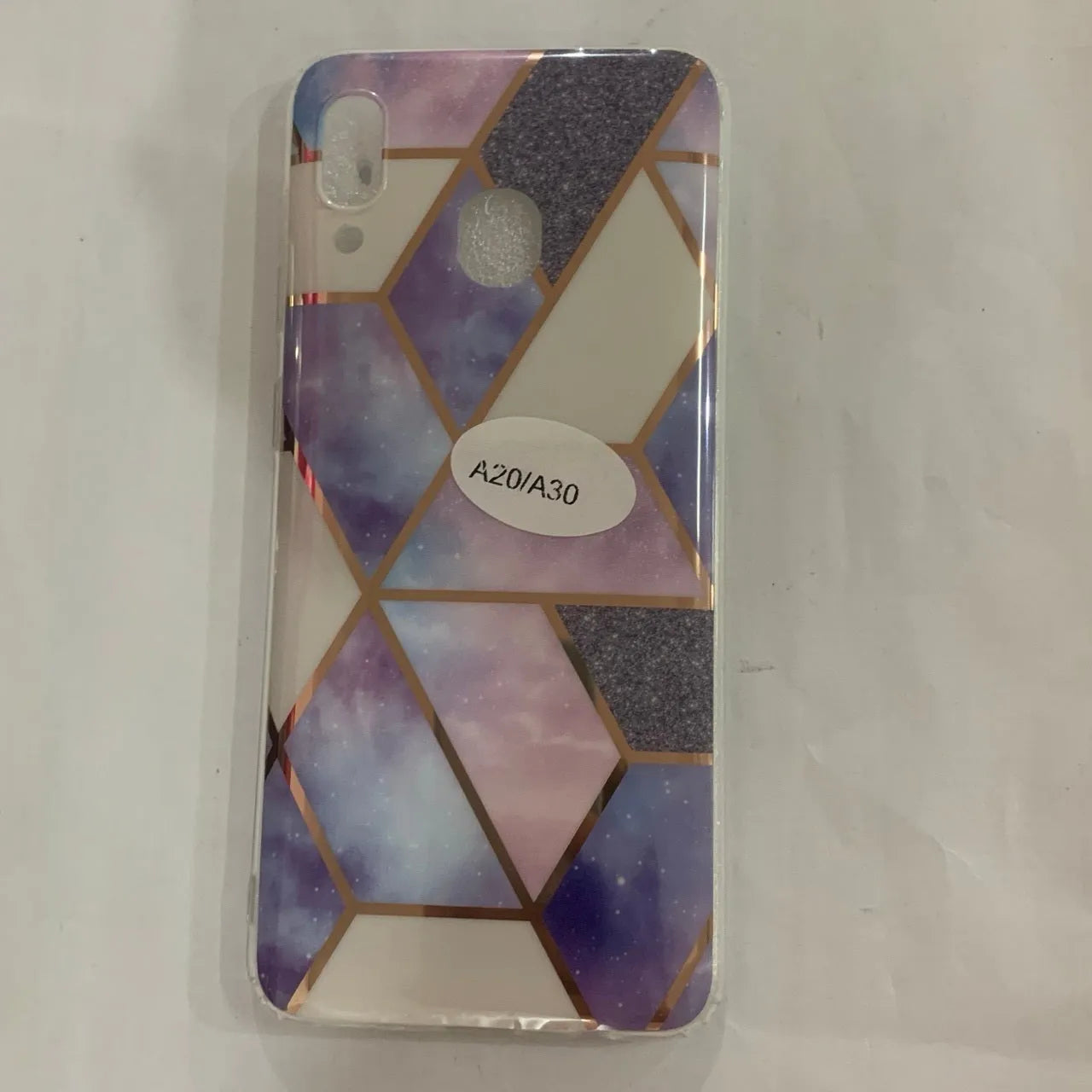 Electroplated marble design TPU phone case for Huawei and Samsung smartphones in multiple colours