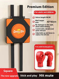 Wall mounted PU leather boxing sandbag punching target for home fitness training