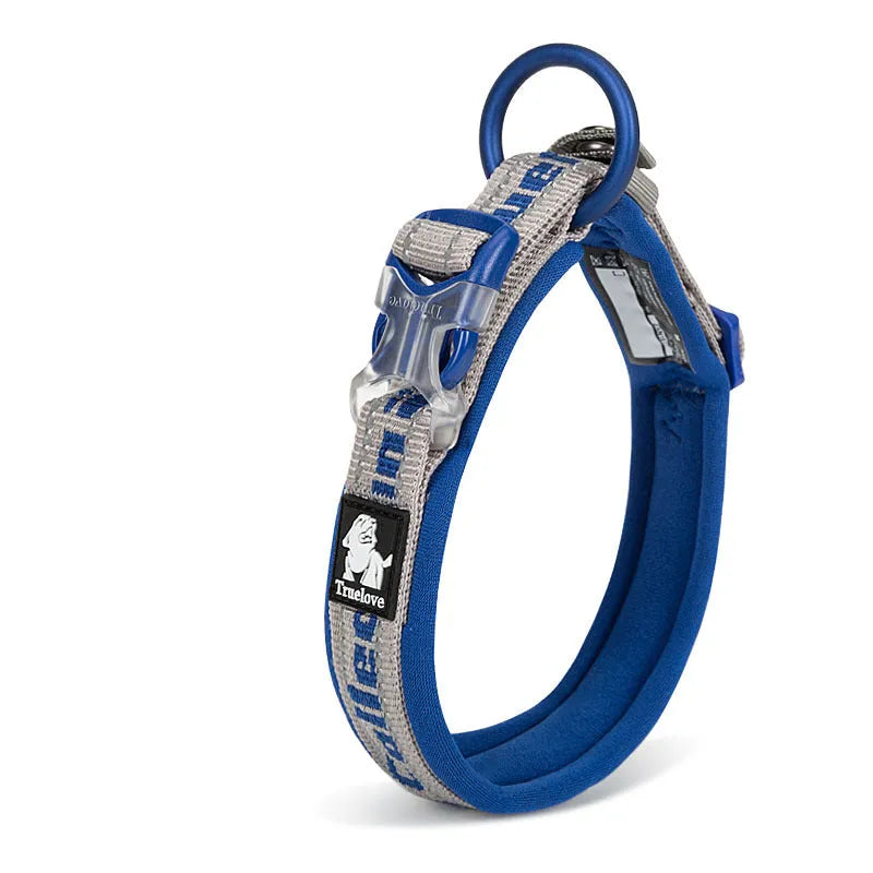 Large dog training harness with handle, nylon webbing, aluminium alloy buckles, SBR padding, multiple colours and sizes