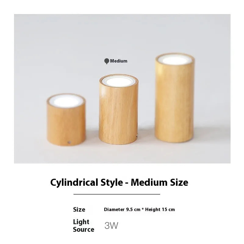 Solid wood surface mounted downlight in modern simple design for corridor and entrance lighting