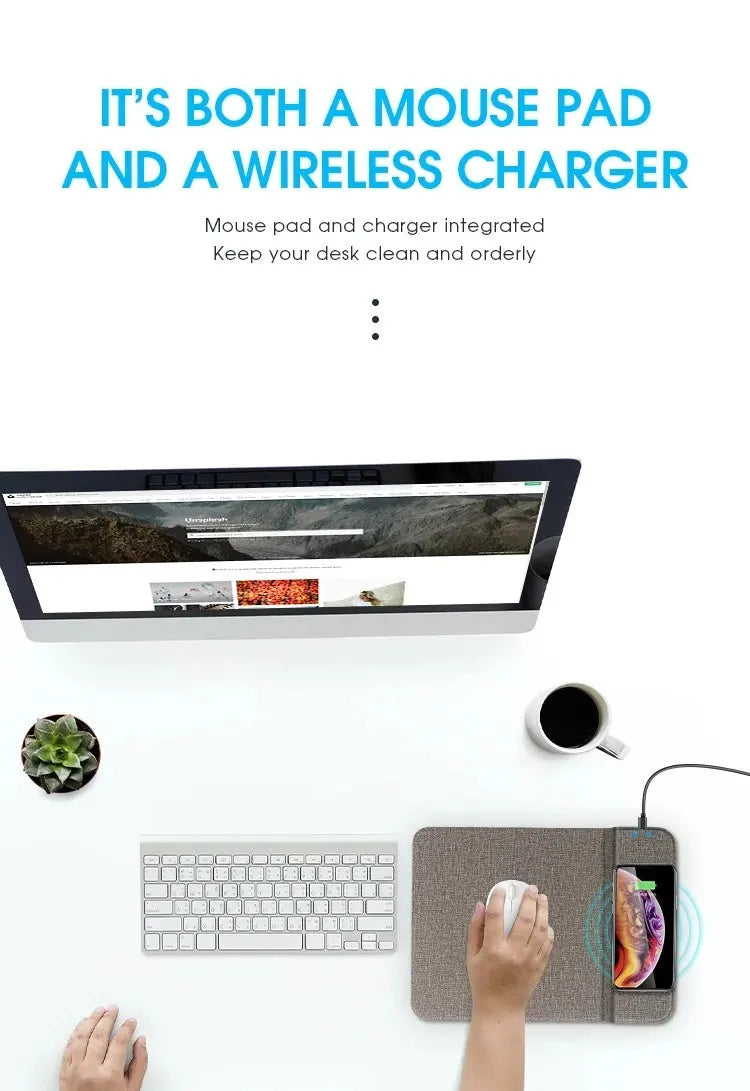 Foldable fabric phone holder for wireless charging shown open and closed