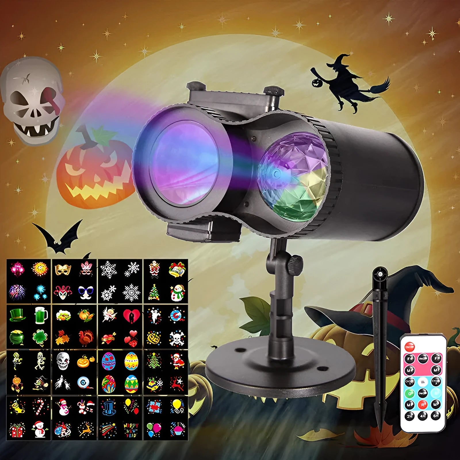 Outdoor waterproof double tube animated water pattern LED garden light with colour cards.