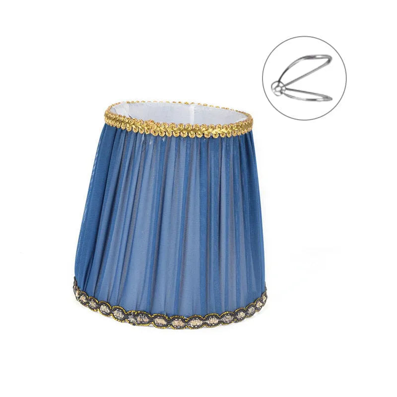Purple Wheat fabric lampshade for crystal wall lamp in dark blue, white, and black colours