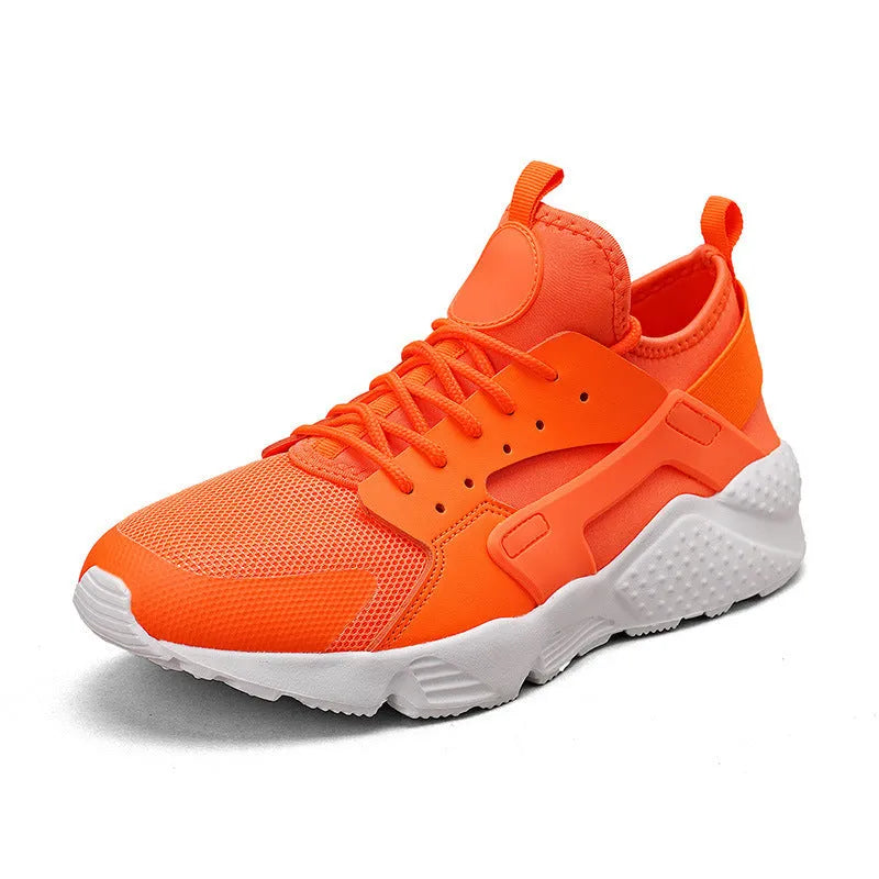 Men's casual low top shoes with mesh upper, cross straps, and flat heel in multiple colours