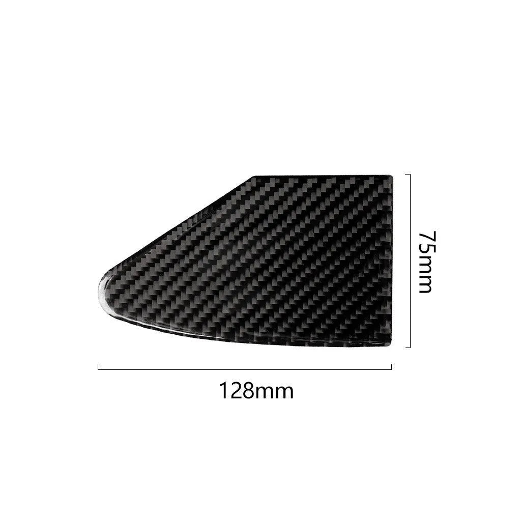 Carbon fibre USB charging port panel sticker with 3M adhesive backing for laptop decoration