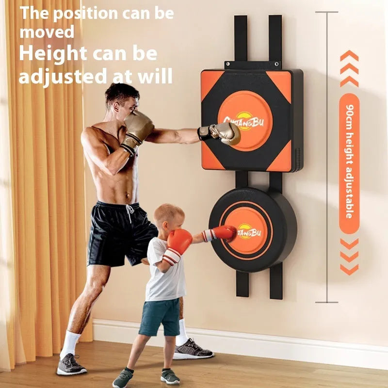 Wall mounted PU leather boxing sandbag punching target for home fitness training