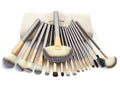 Persian make-up brush set with rice white bristles and champagne coloured handles
