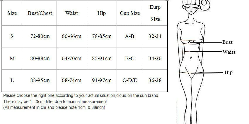 Black women's bikini set with metal ring straps and backless design