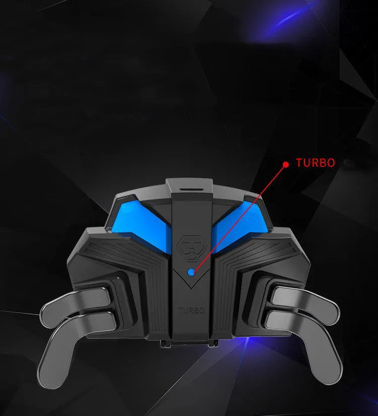 Black PS4 controller back button attachment with a long USB cable and a 3.5mm audio port.
