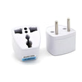 Multi-country conversion plug with AU EU UK US compatibility, ABS and galvanised iron sheet construction