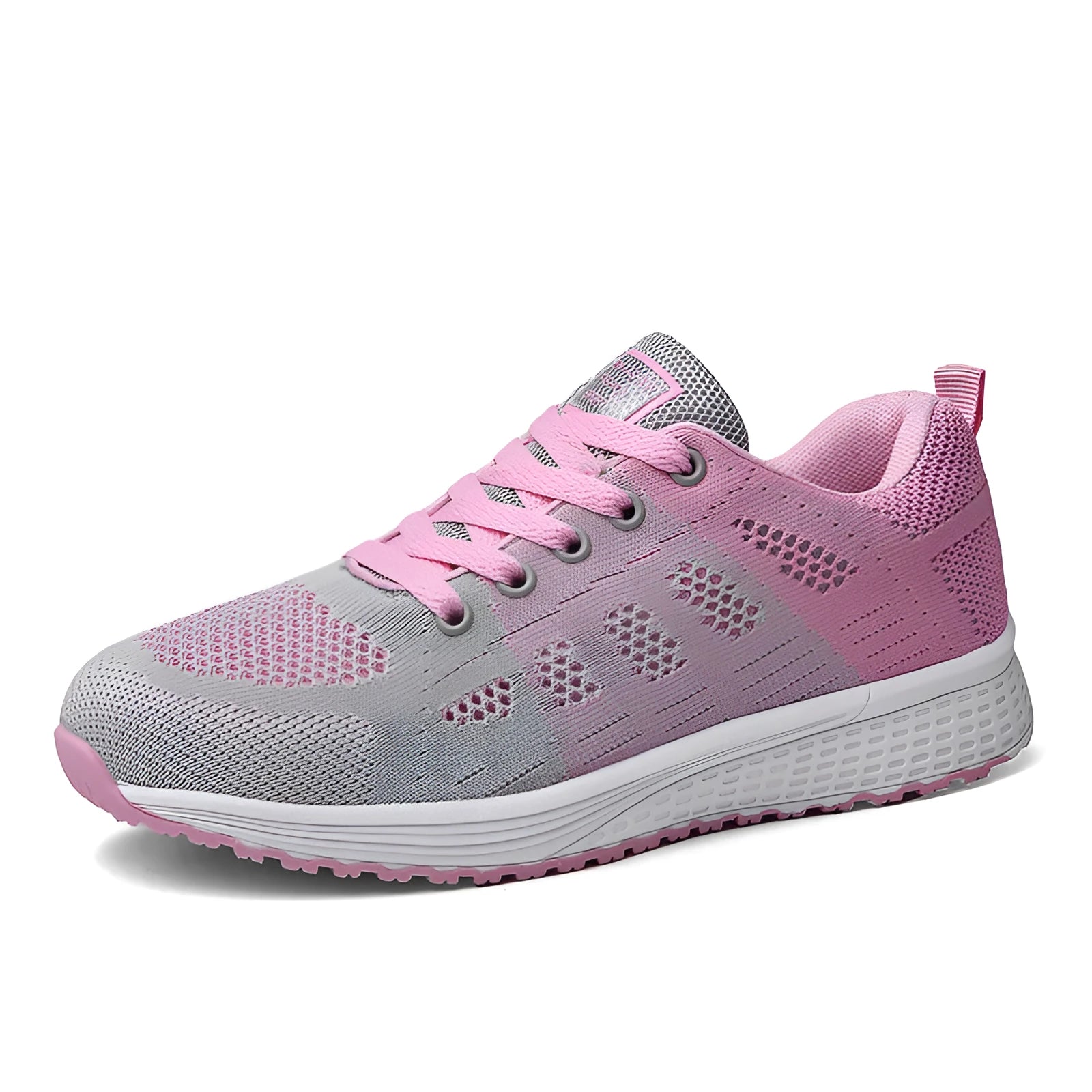 Women's white high-top casual shoes with shoe net top and cross-strap details