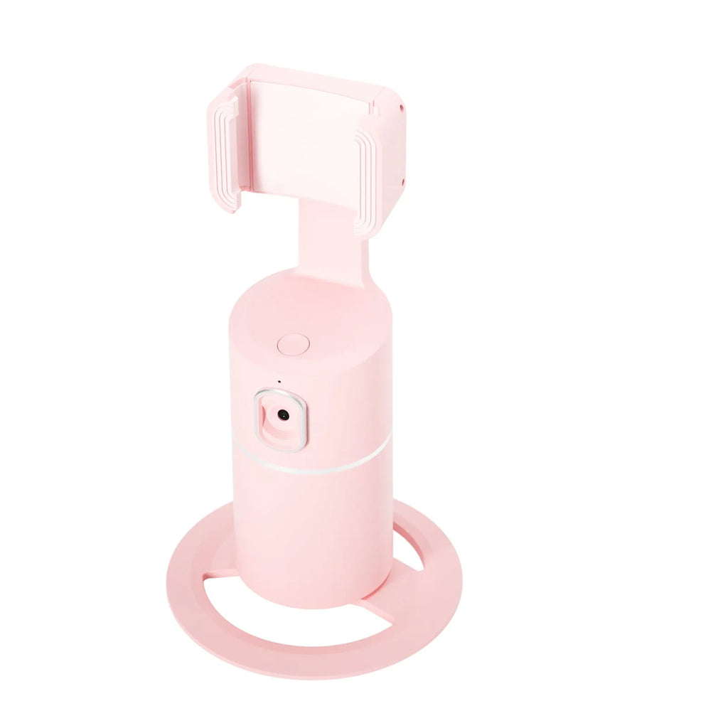 360-degree smart tracking gimbal stabilizer for mobile phones in black, pink or white