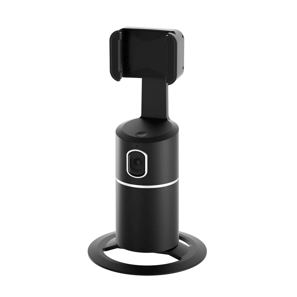 360-degree smart tracking gimbal stabilizer for mobile phones in black, pink or white