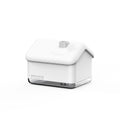 White igloo-shaped ultrasonic humidifier diffuser with USB cable and LED light