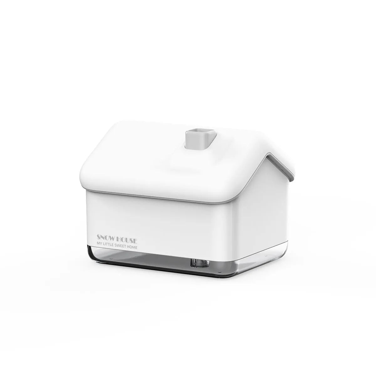 White igloo-shaped ultrasonic humidifier diffuser with USB cable and LED light