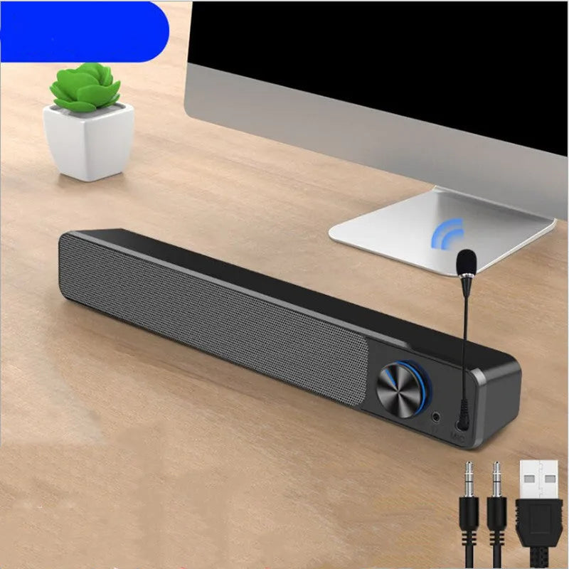 G18 series black and white desktop computer speakers with USB and Bluetooth connectivity options