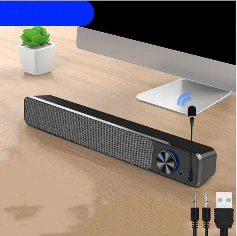G18 series black and white desktop computer speakers with USB and Bluetooth connectivity options