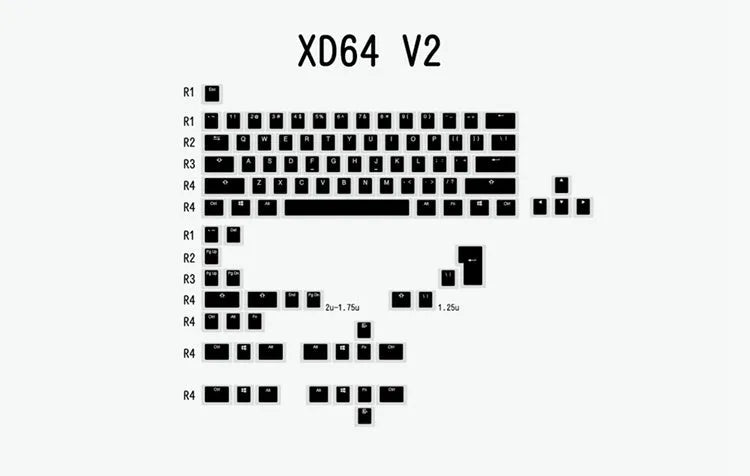 White and black PBT double-shot pudding keycaps for backlit mechanical keyboards.
