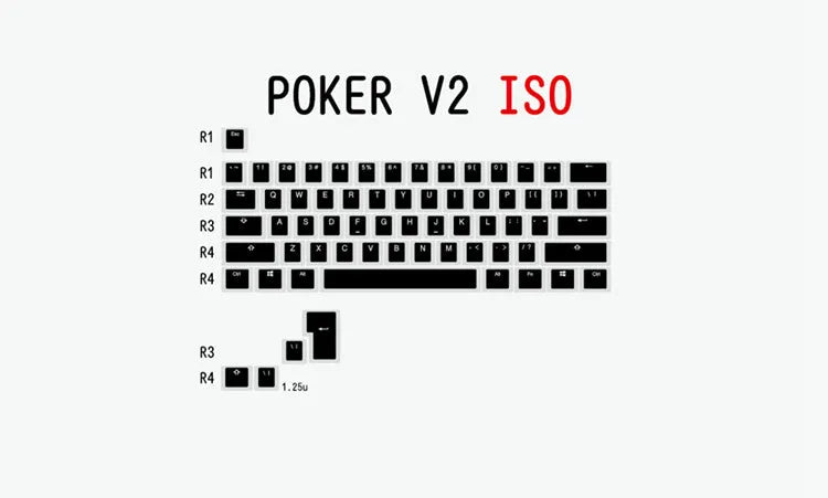 White and black PBT double-shot pudding keycaps for backlit mechanical keyboards.