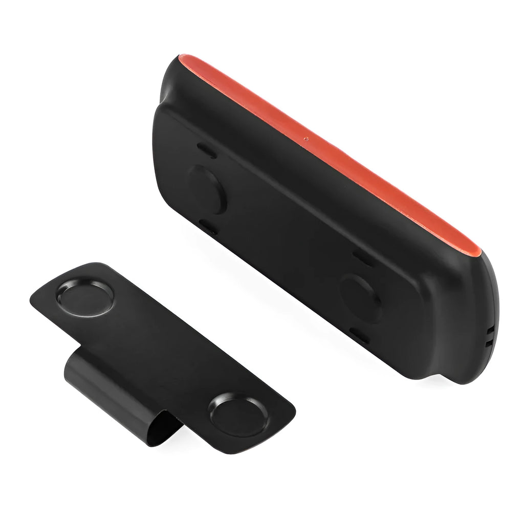 Orange Bluetooth car hands-free speaker with sun visor mount for wireless smartphone audio