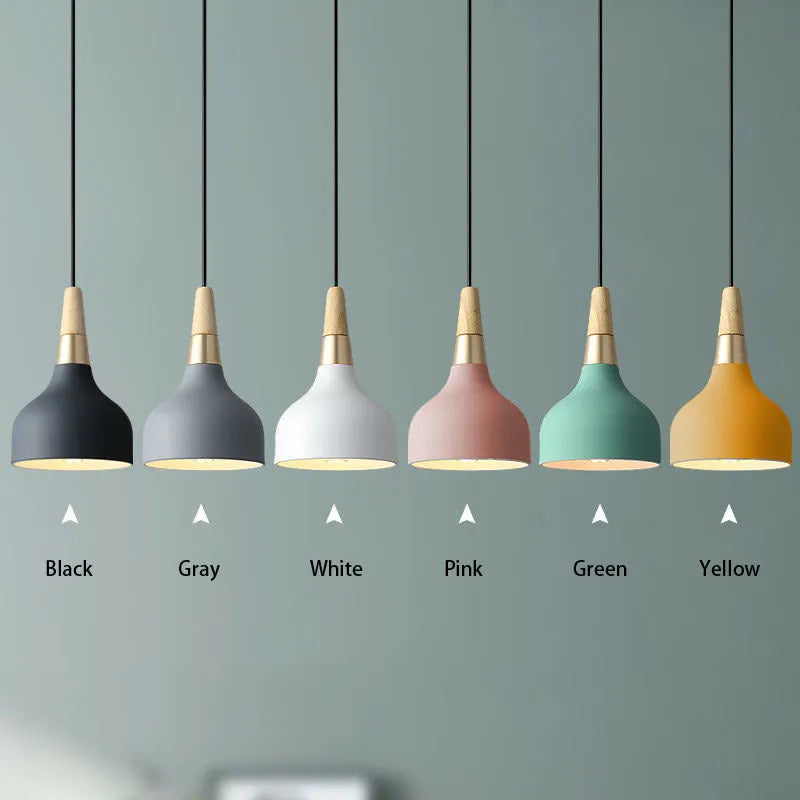 Three-headed small chandelier macaron light luxury style for dining room and corridor 150x200mm black finish
