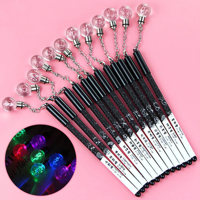 Constellation gel pen 12-pack with 0.5mm needle tube point in five different style variations
