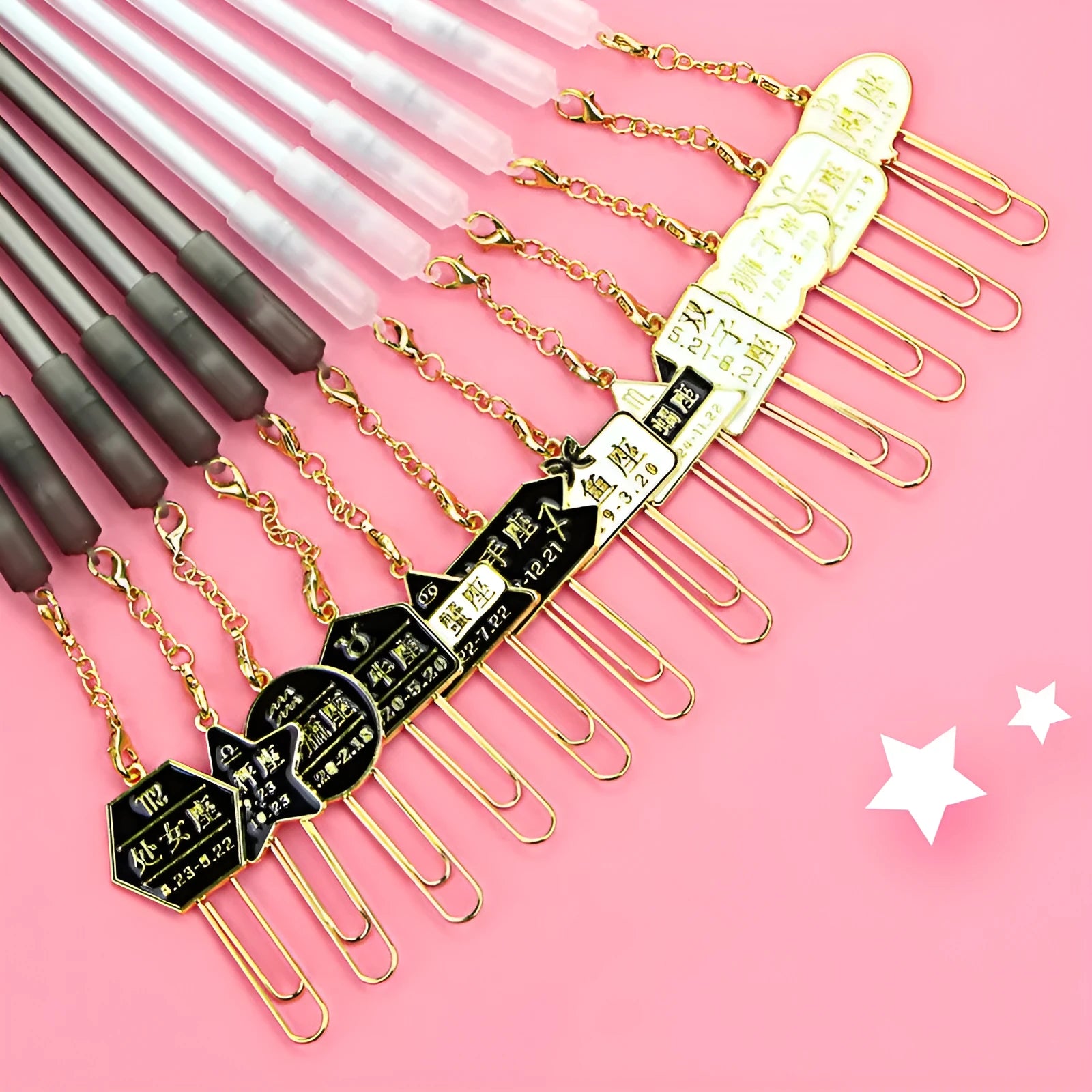 Constellation gel pen 12-pack with 0.5mm needle tube point in five different style variations