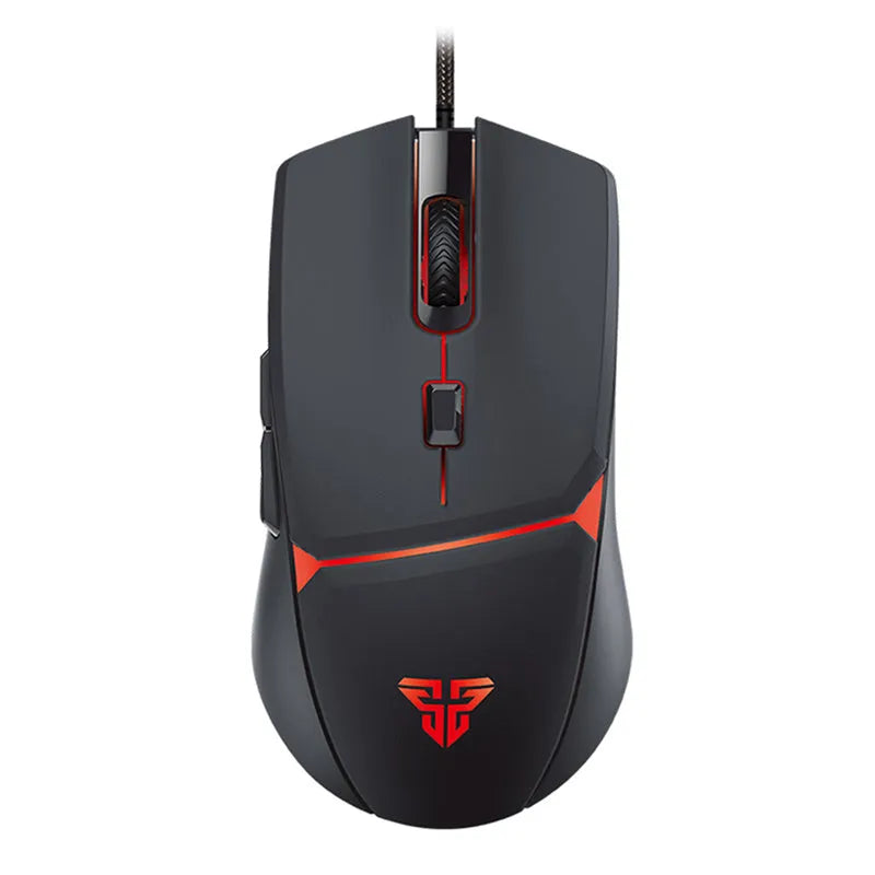 Fantech Vx7 wired gaming mouse with 6D macro buttons, 8200 DPI optical sensor, ergonomic design, black colour
